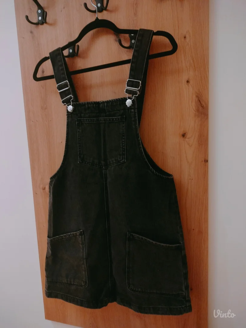 Teksas mini crna haljina