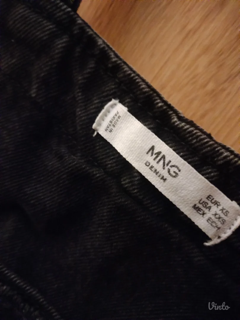 Teksas mini crna haljina