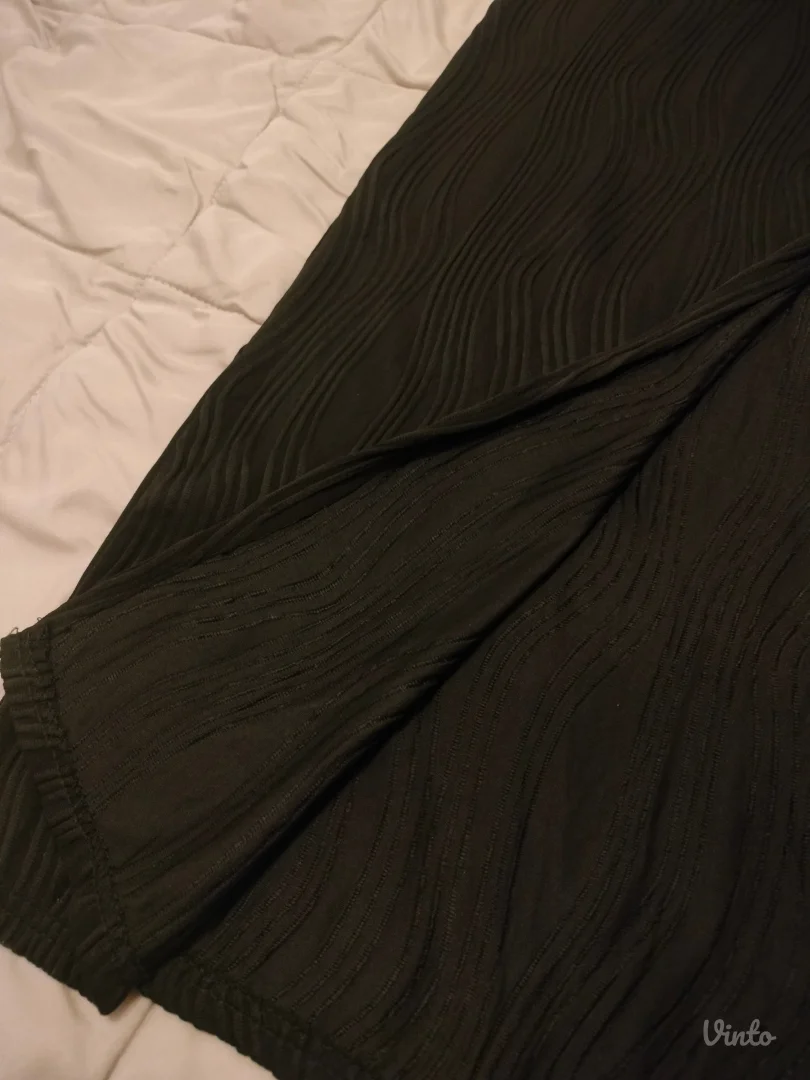 Crna elegantna duga haljina