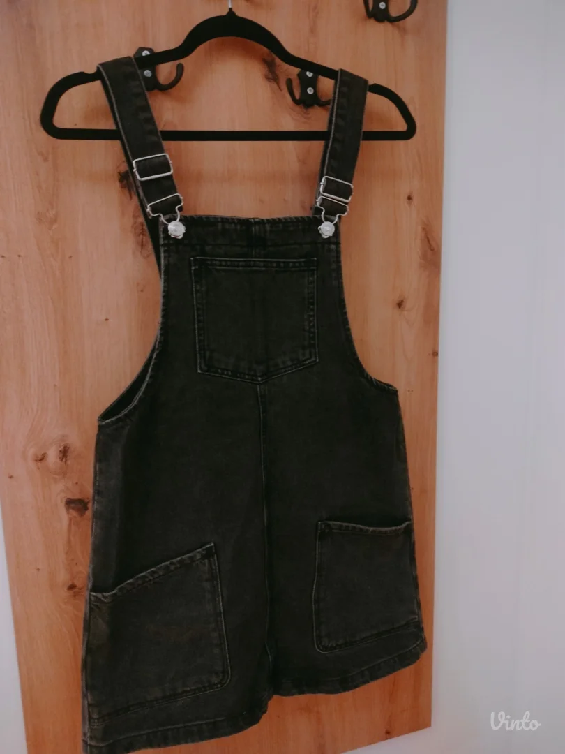 Teksas mini crna haljina