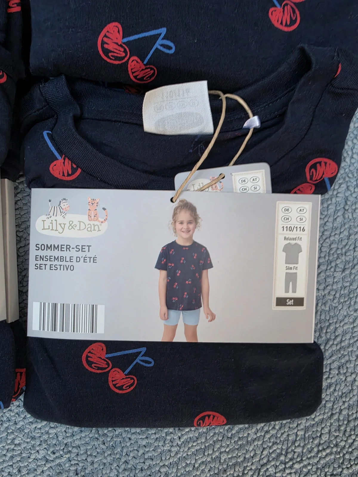 Nov dečiji letnji komplet Lily & Dan (sa etiketom) – Premium pamuk