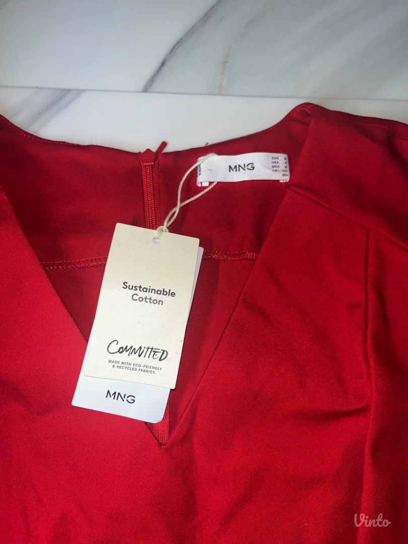 Mango crvena haljina