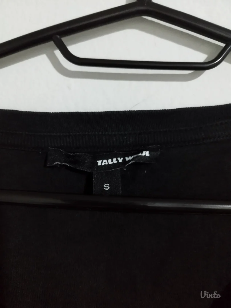 TALLY WEIJL Crna Basic Majica dugih rukava – Vel. S