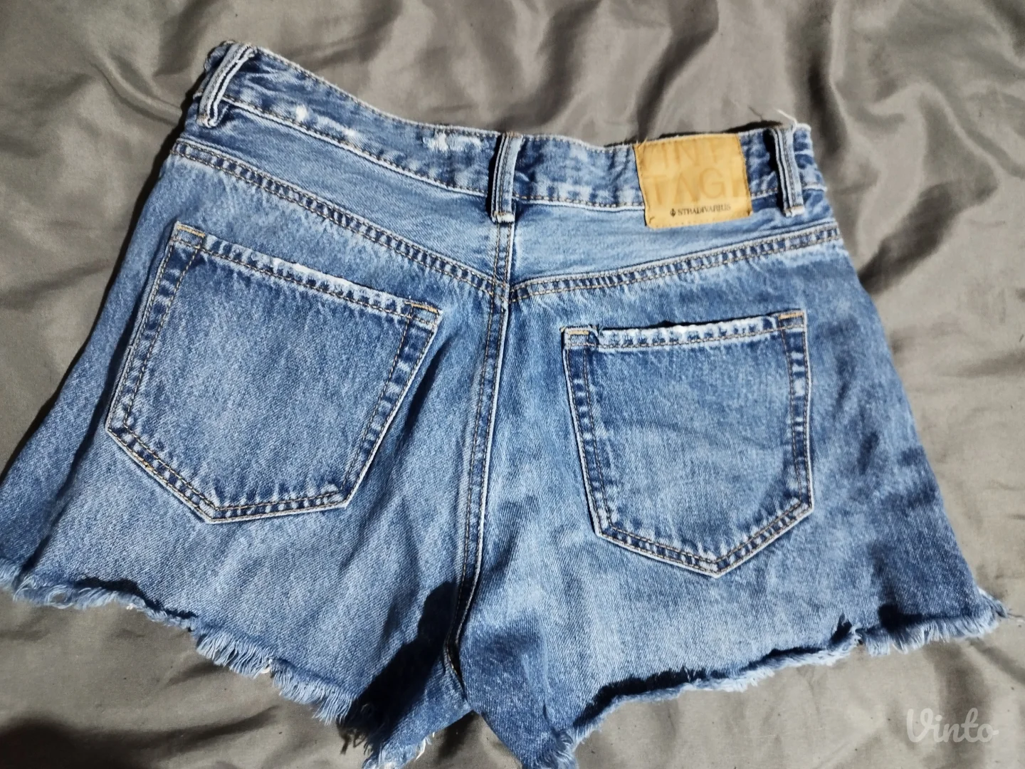 Stradivarius "Vintage" teksas šorts visokog struka – Vel. 36