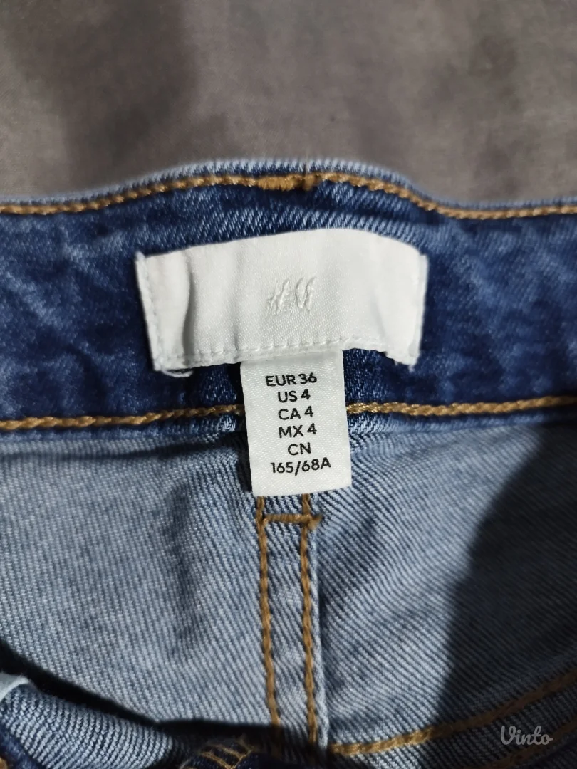 H&M teksas šorts visokog struka – Vel. 36