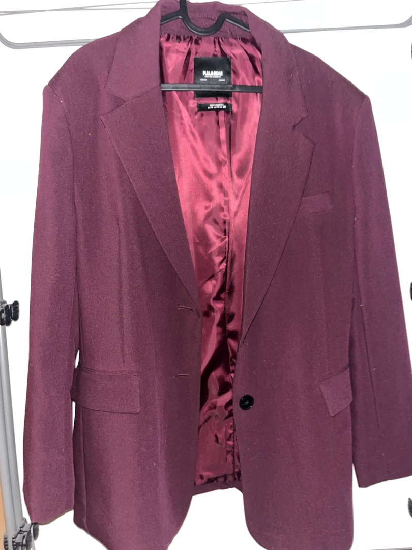 Pull&Bear oversize bordo sako- M velicina