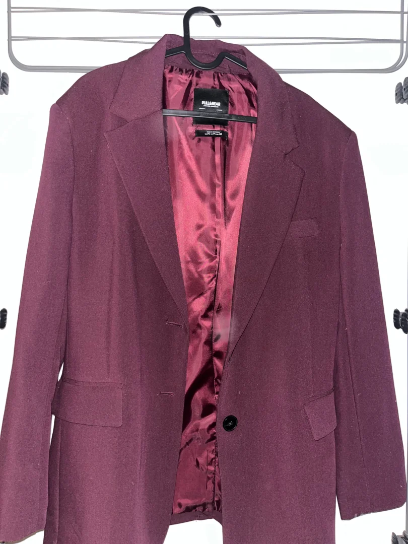 Pull&Bear oversize bordo sako- M velicina