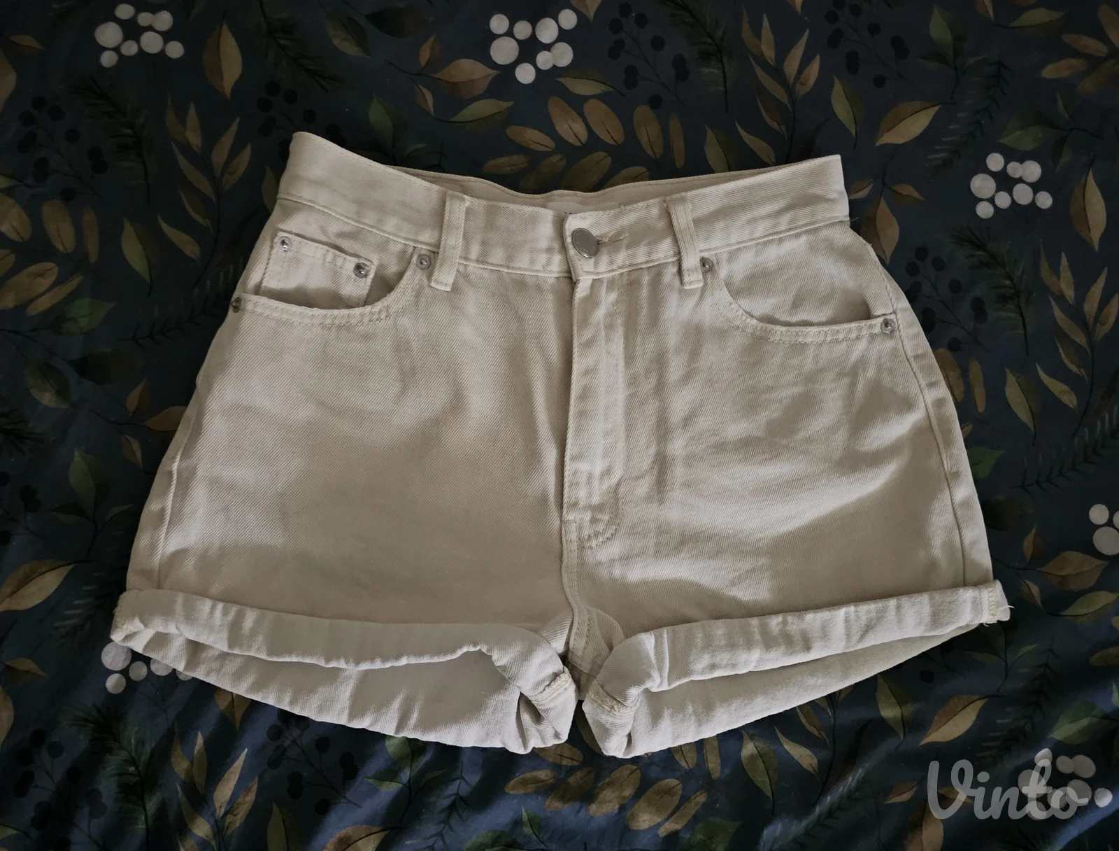 Pull&bear mom bež šorts