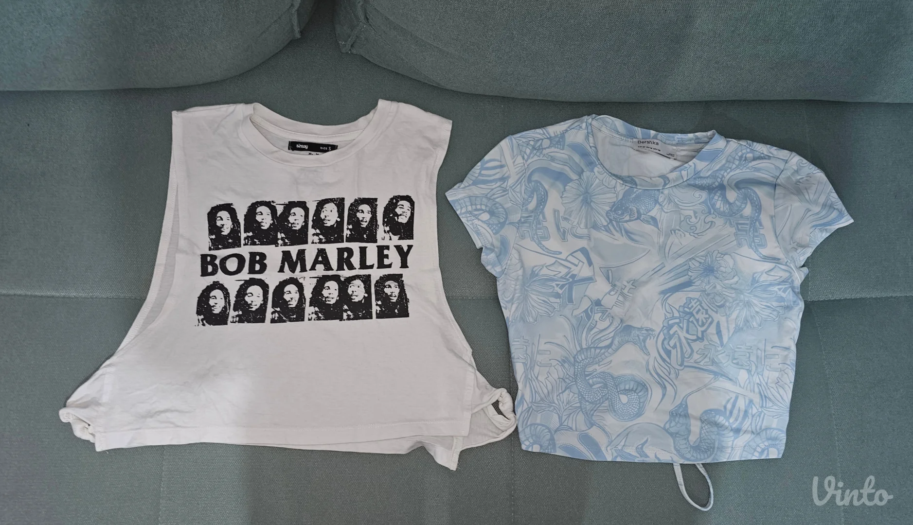 Lot Sinsay i Bershka crop majice