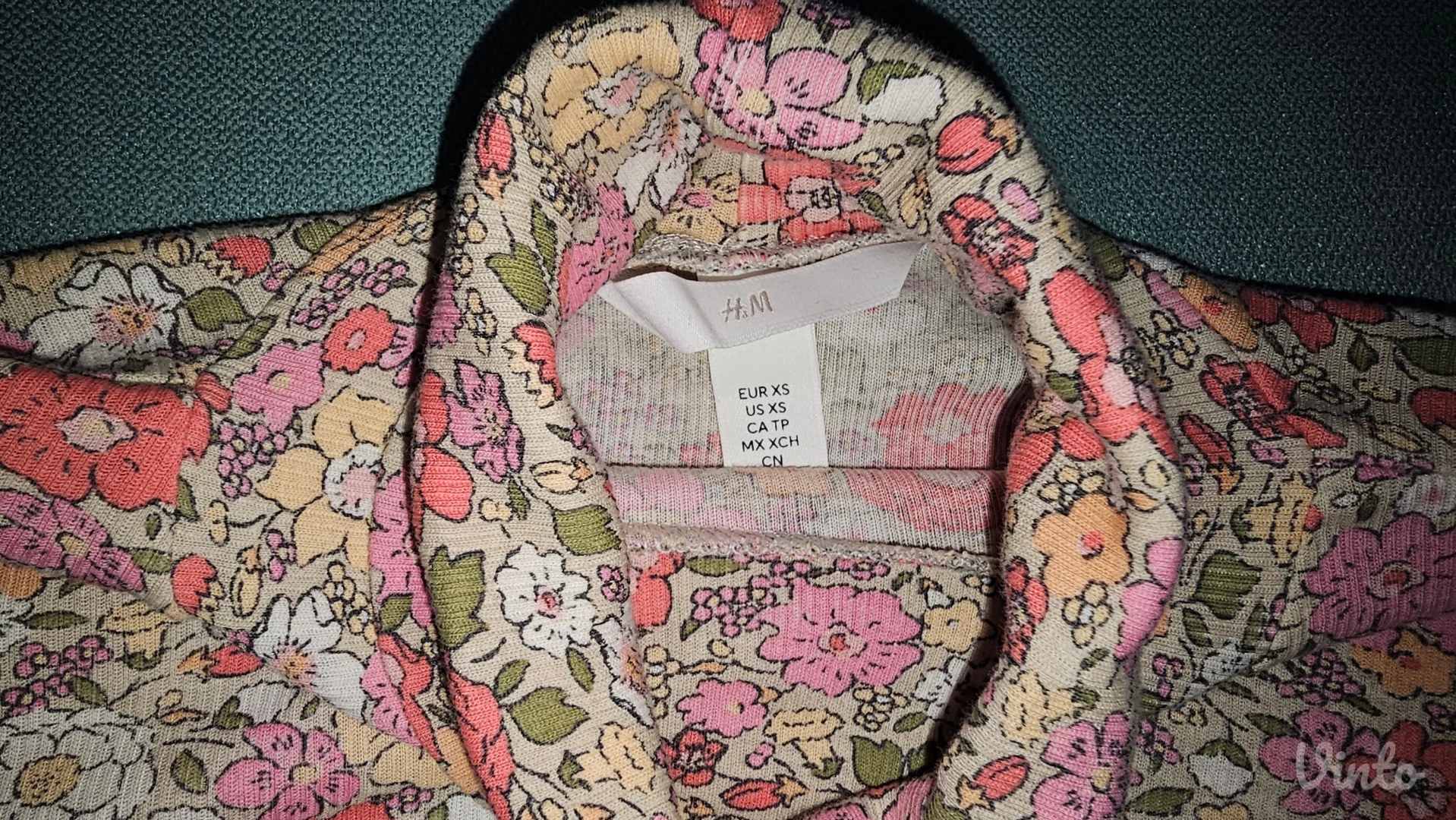 H&M floral rol body XS / S