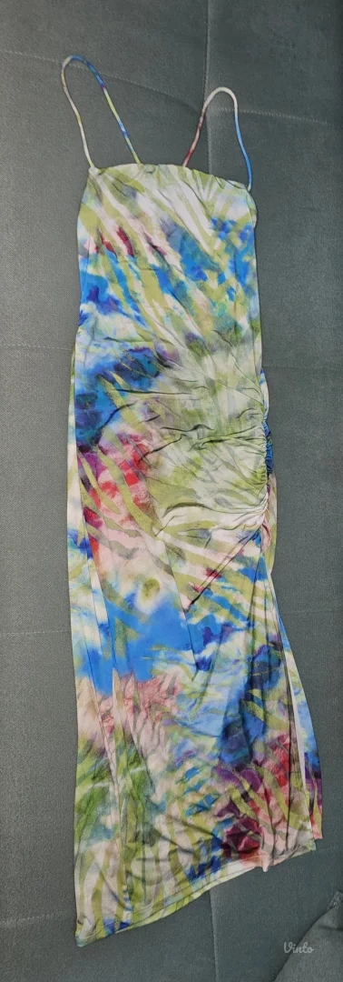 Bershka šarena midi haljina