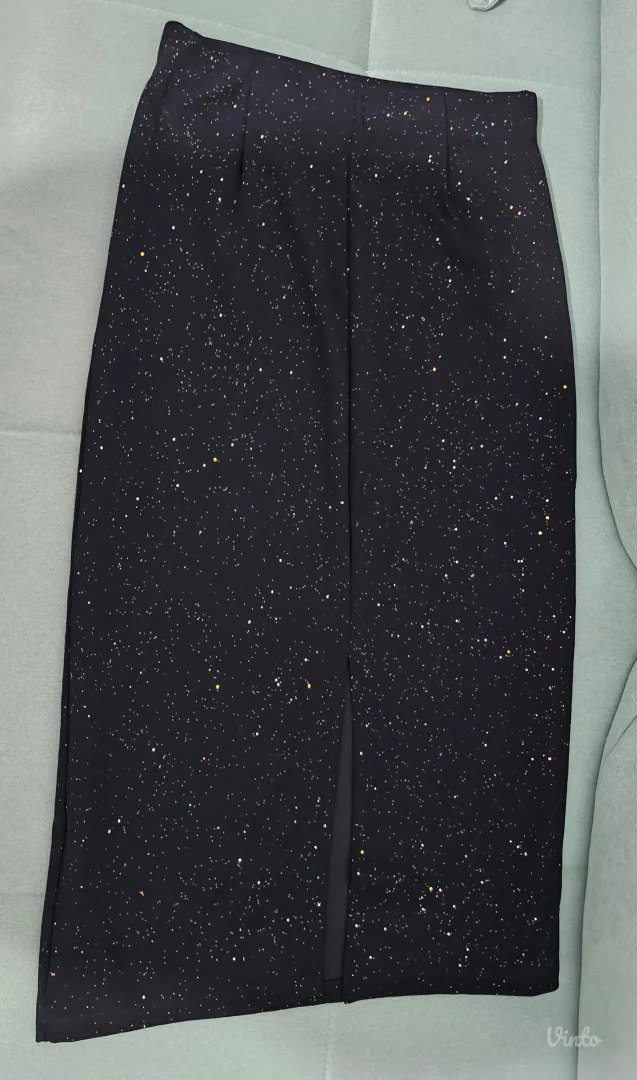 Sinsay sparkly midi suknja nova