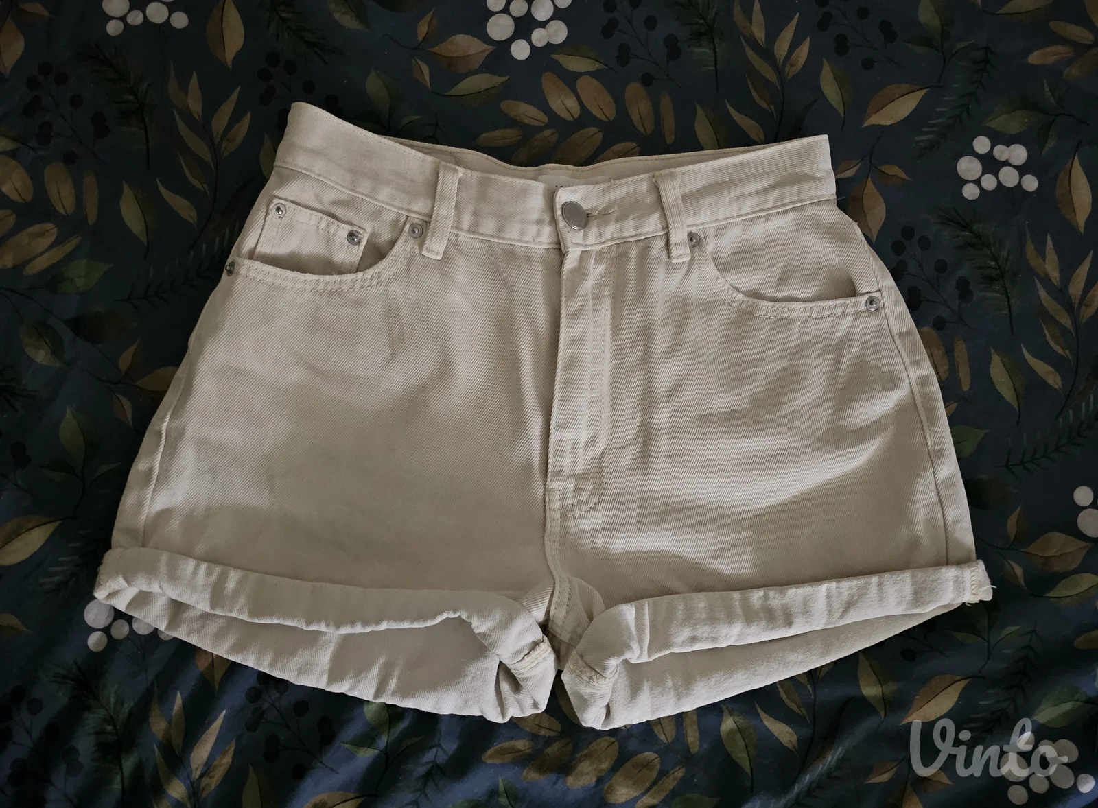 Pull&bear mom bež šorts