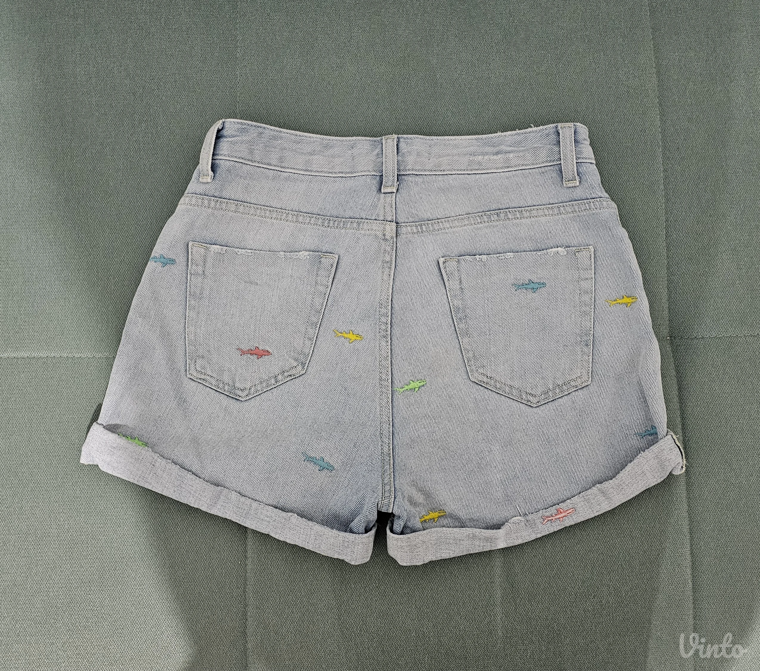 Zara high waist teksas šorts