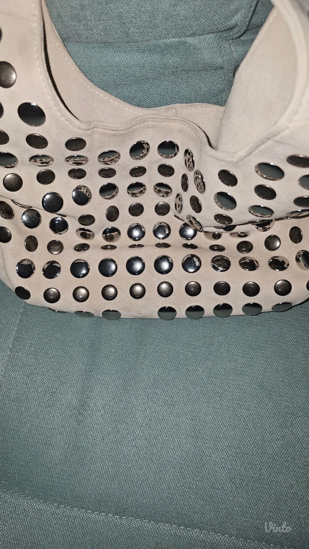 Bershka beige hobo torba