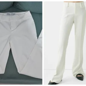 Bershka bele flare zvonaste pantalone