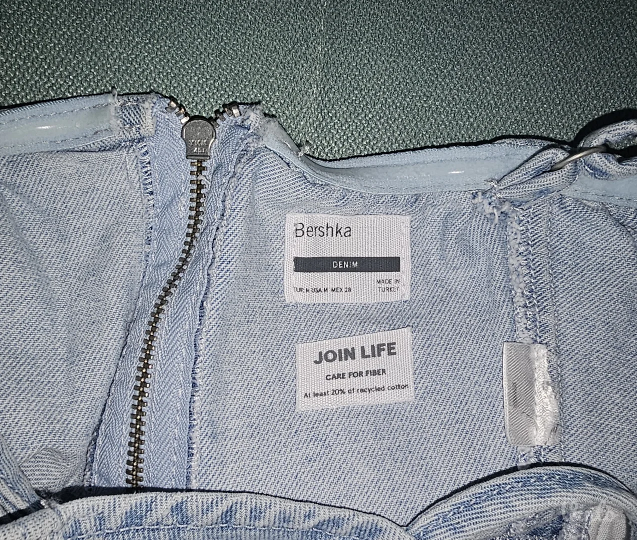 Bershka teksas korset top S / M