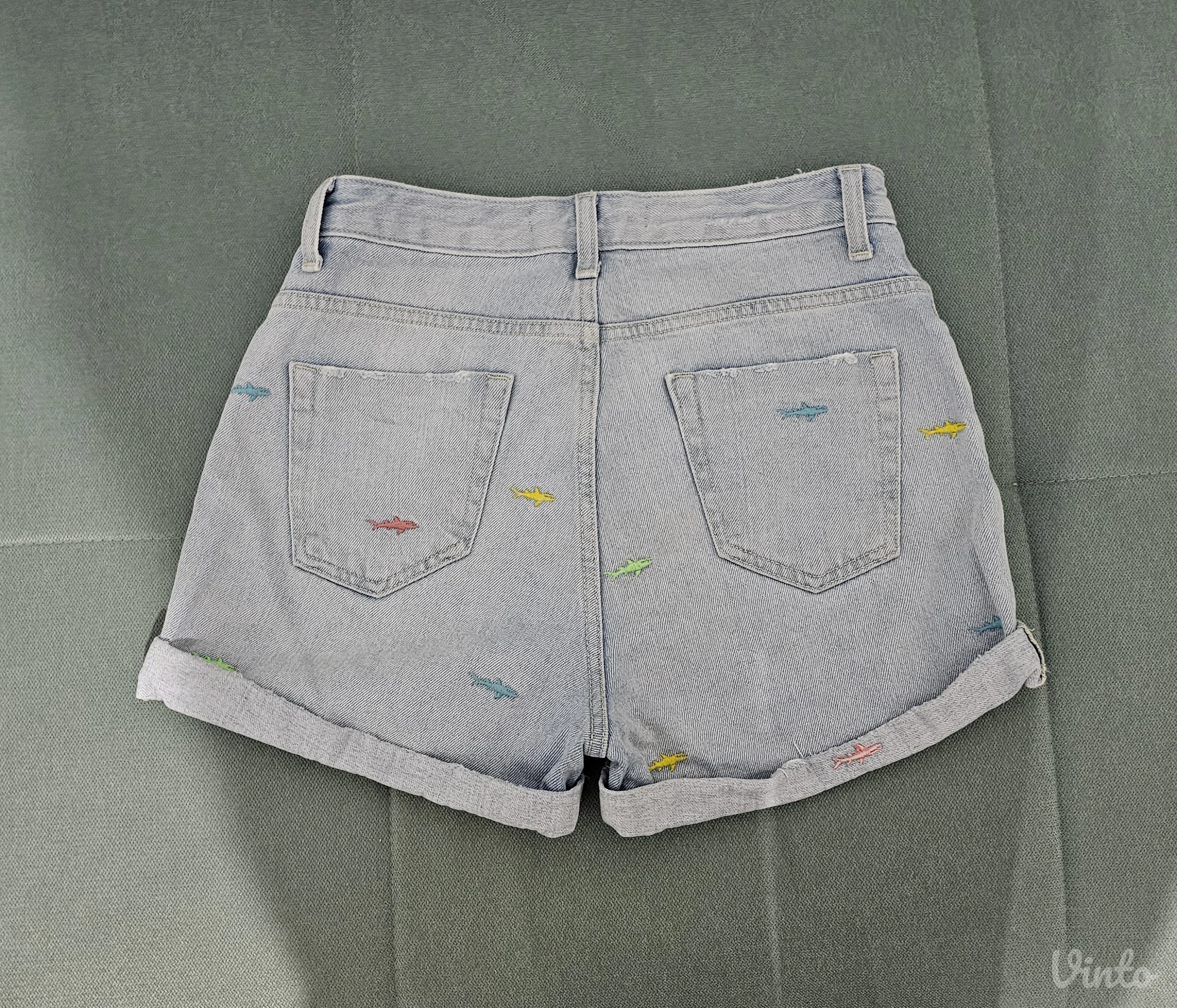 Zara high waist teksas šorts