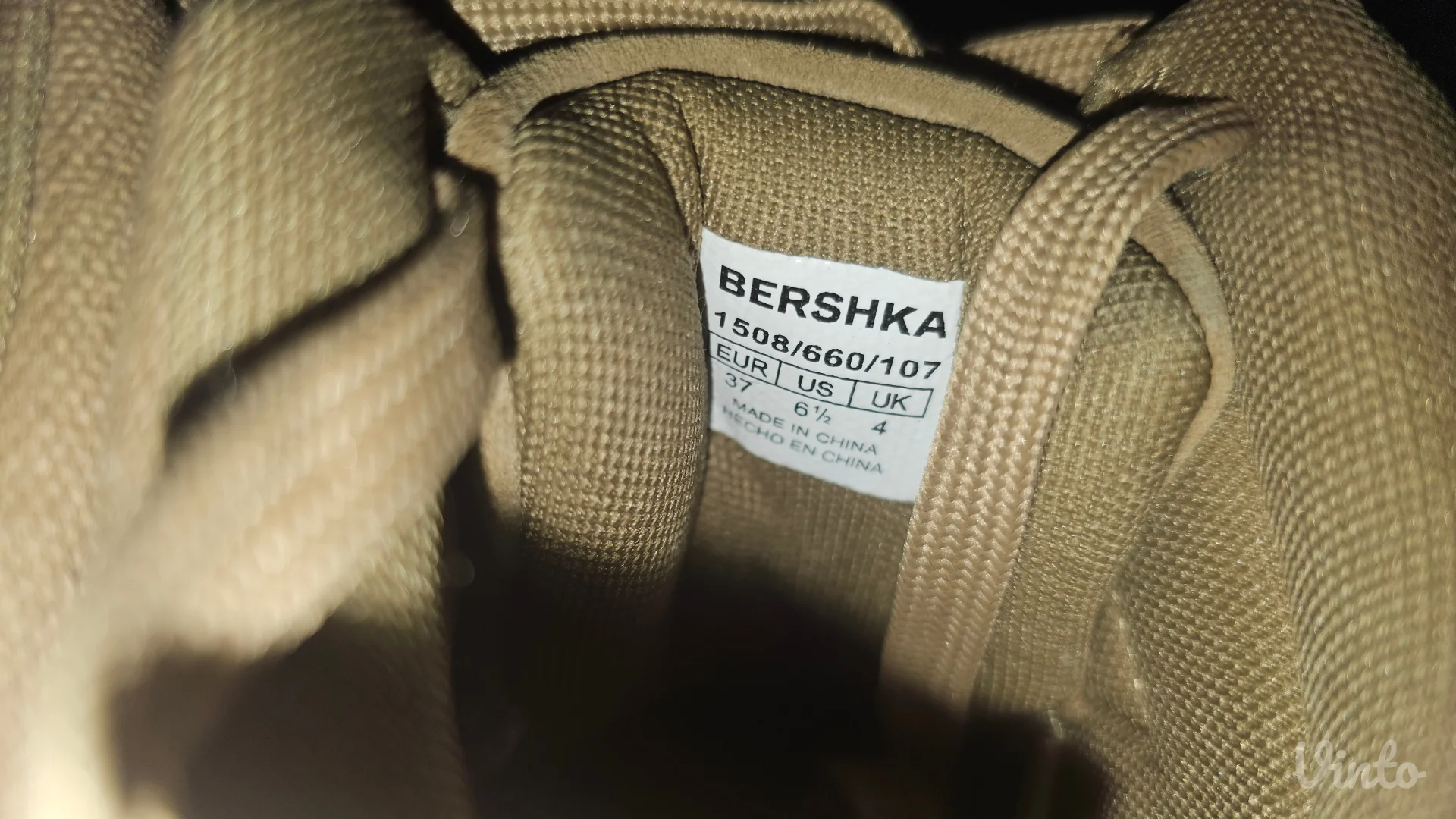 Bershka kožne patike sa skrivenom petom