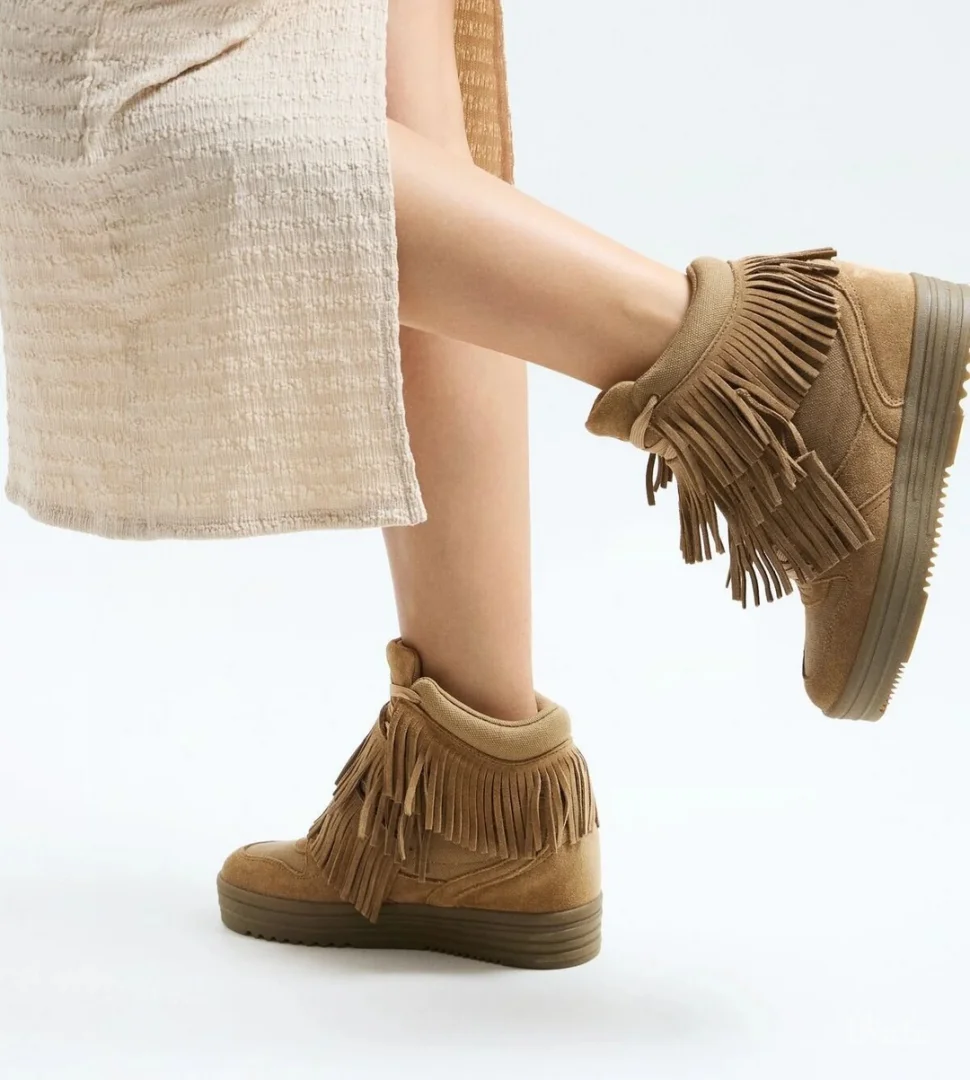 Bershka kožne patike sa skrivenom petom