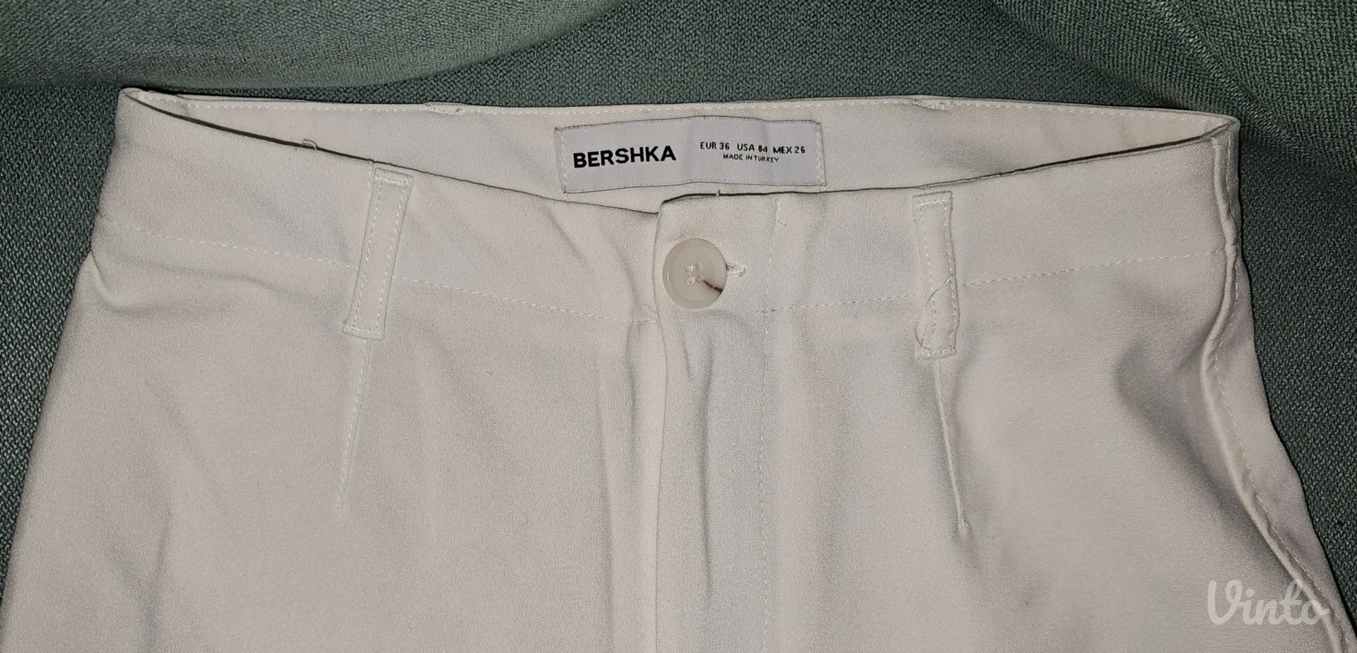 Bershka wide leg bele pantalone