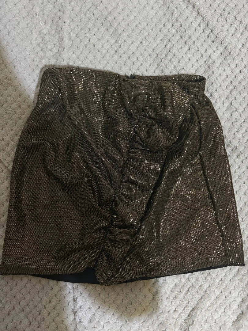 Pull&bear zlatna mini suknja