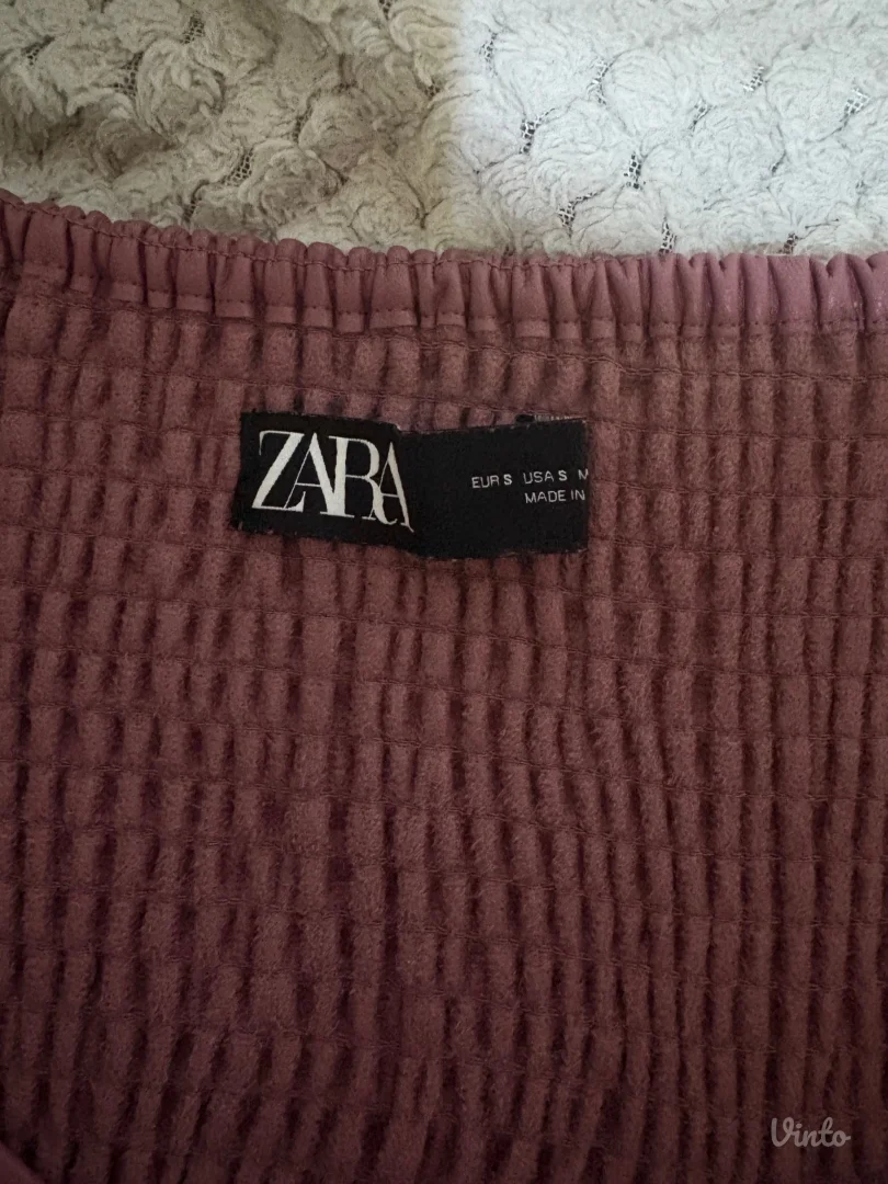 Zara roze kozni top