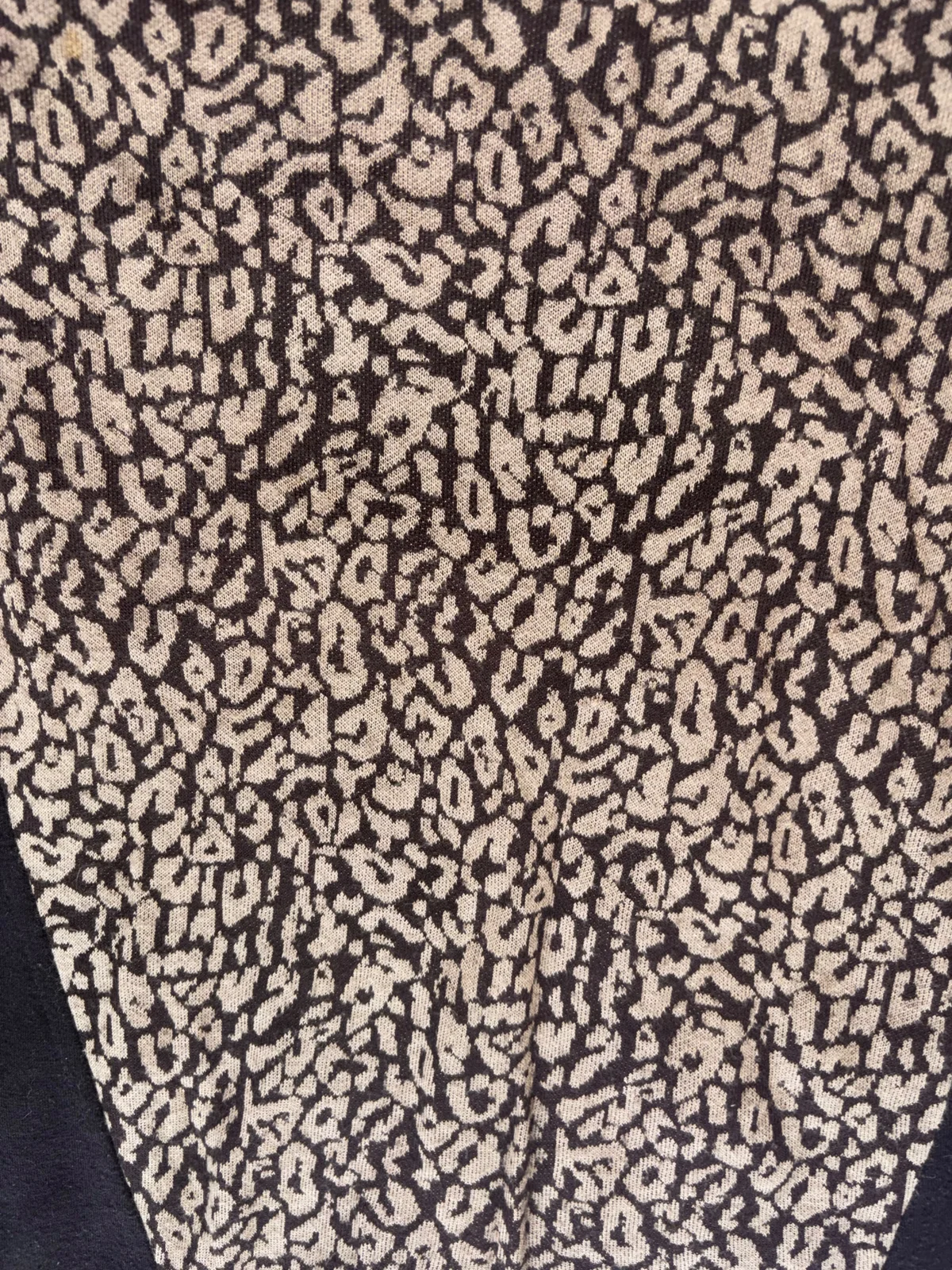 Animal print strukirana haljina