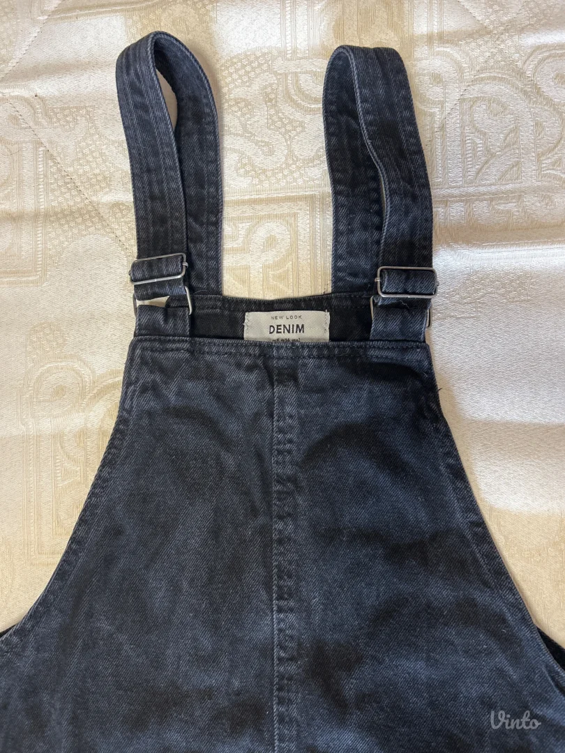 Crna denim haljina New Look