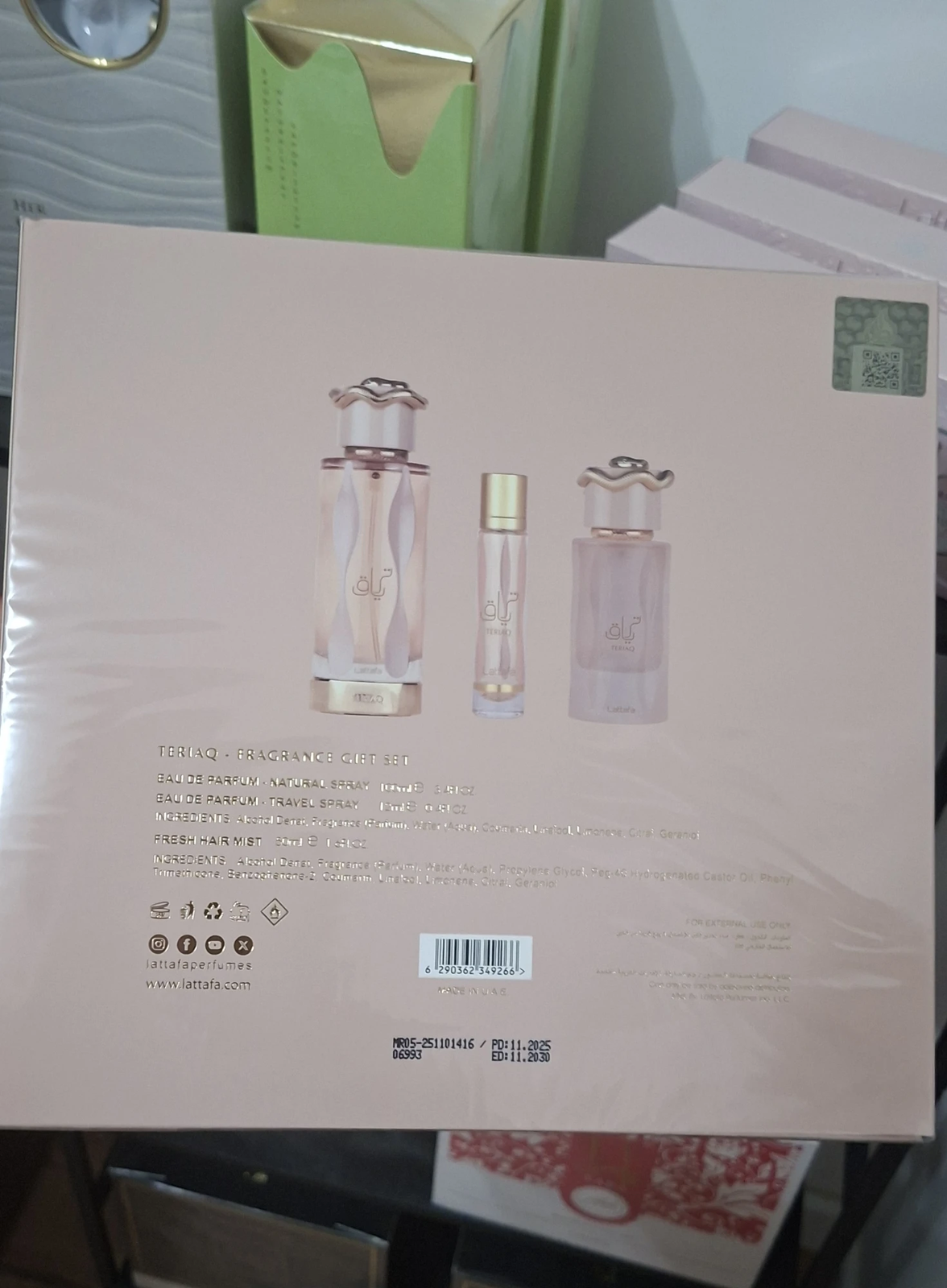 Lattafa TERIAQ Luksuzni Parfemski Set (3 u 1)