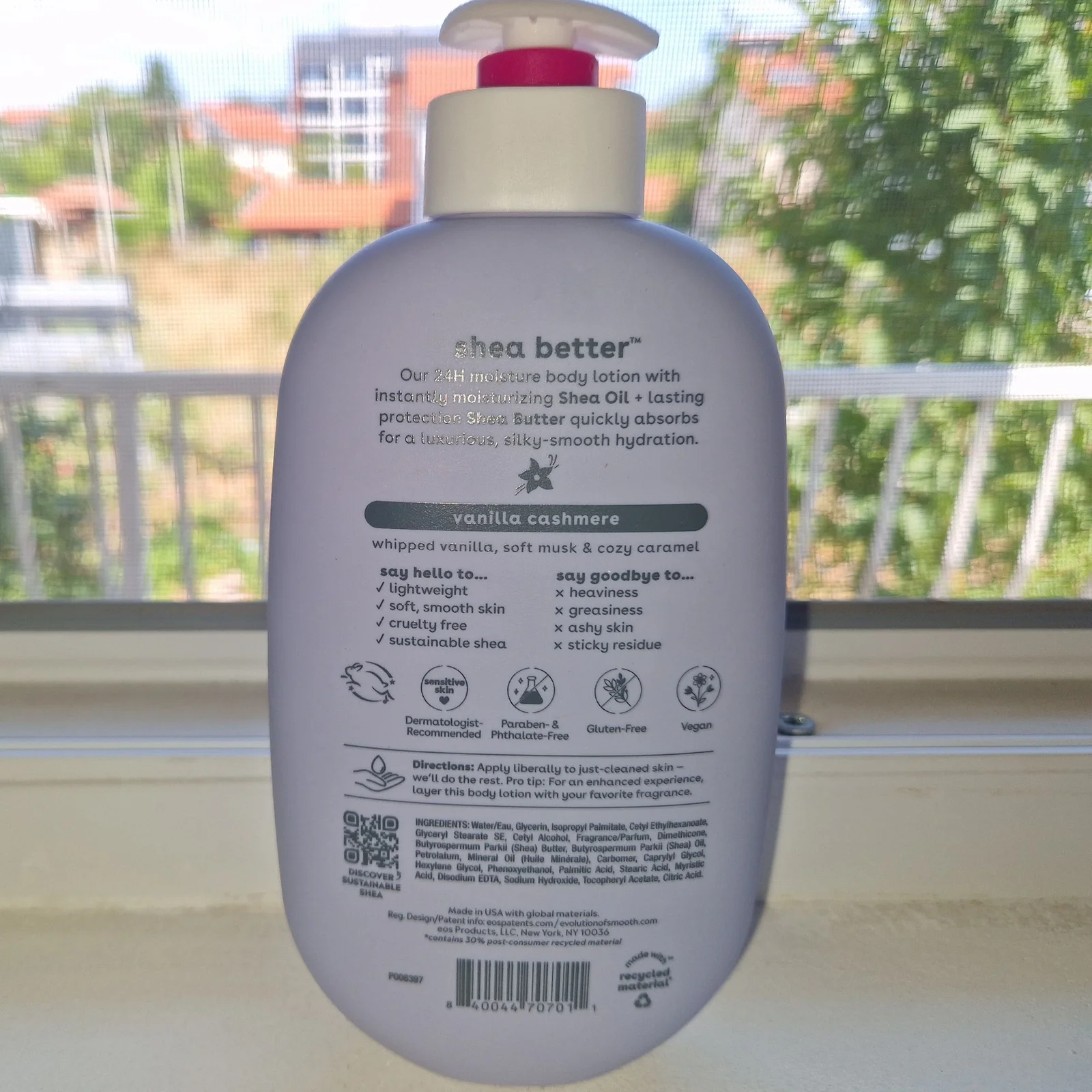 EOS Shea Better losion za telo Vanilla Cashmere (473ml)