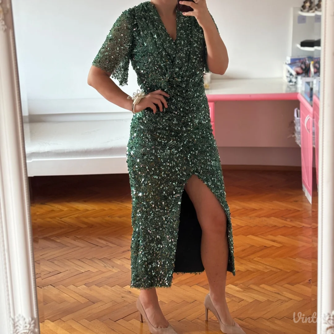 Svecana haljina sa sljokicama