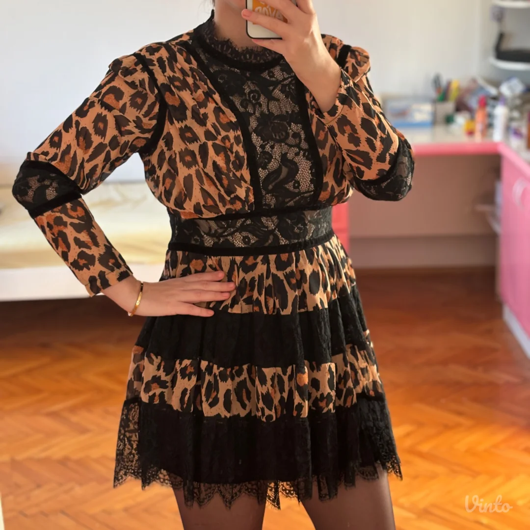 Leopard print haljina