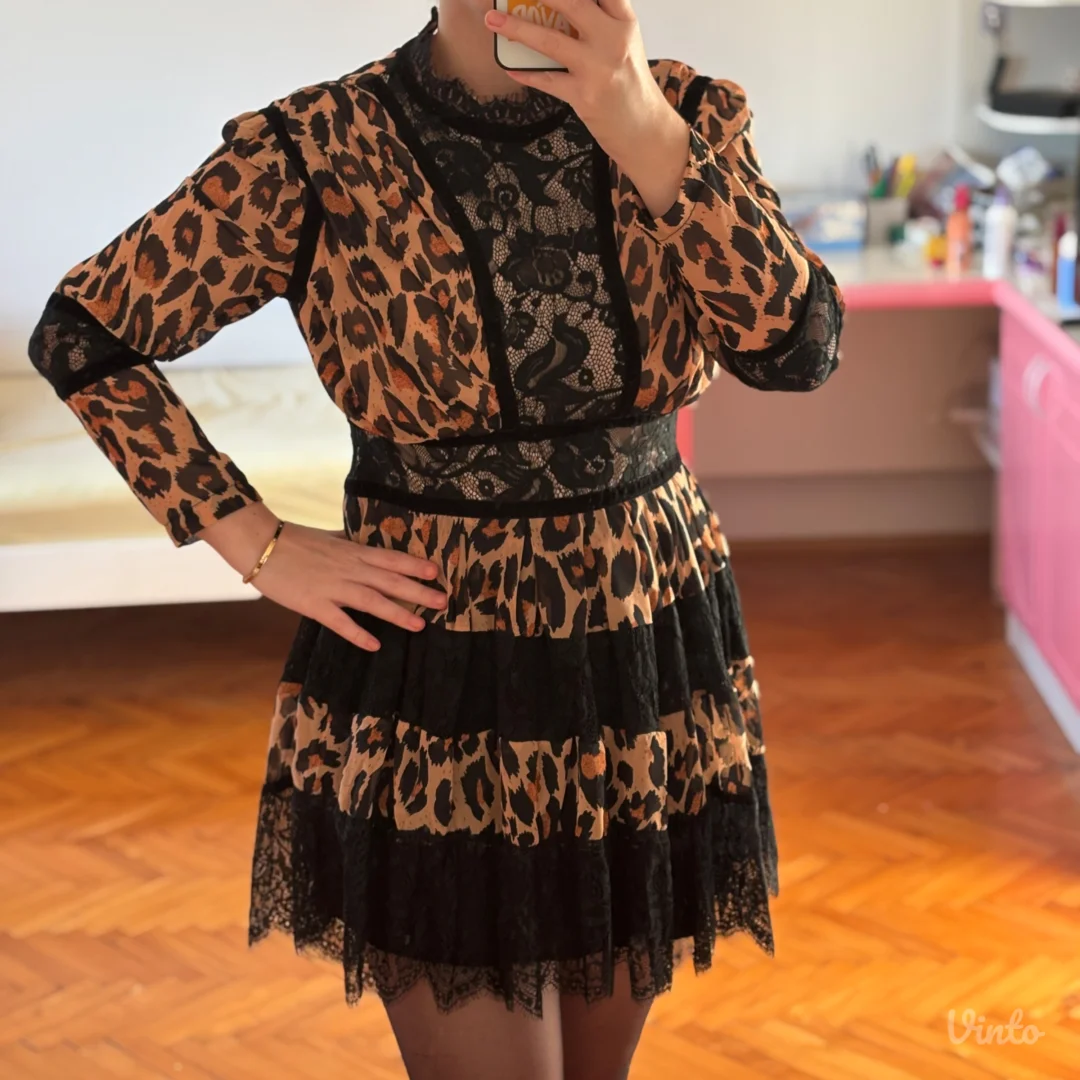 Leopard print haljina