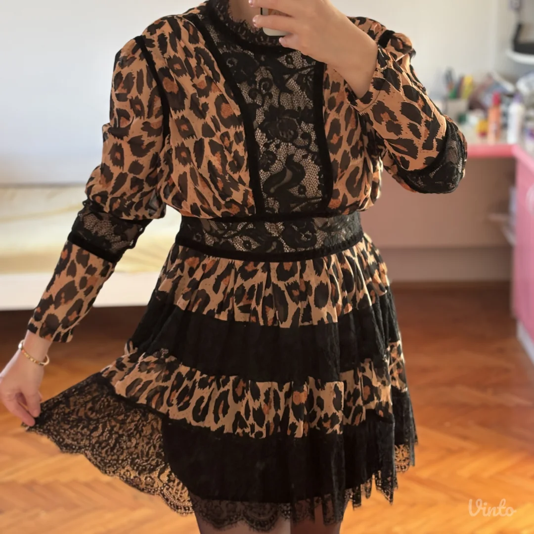 Leopard print haljina
