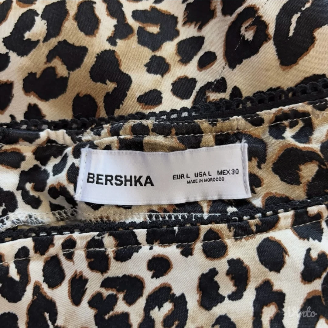 Bershka leopard midi suknja