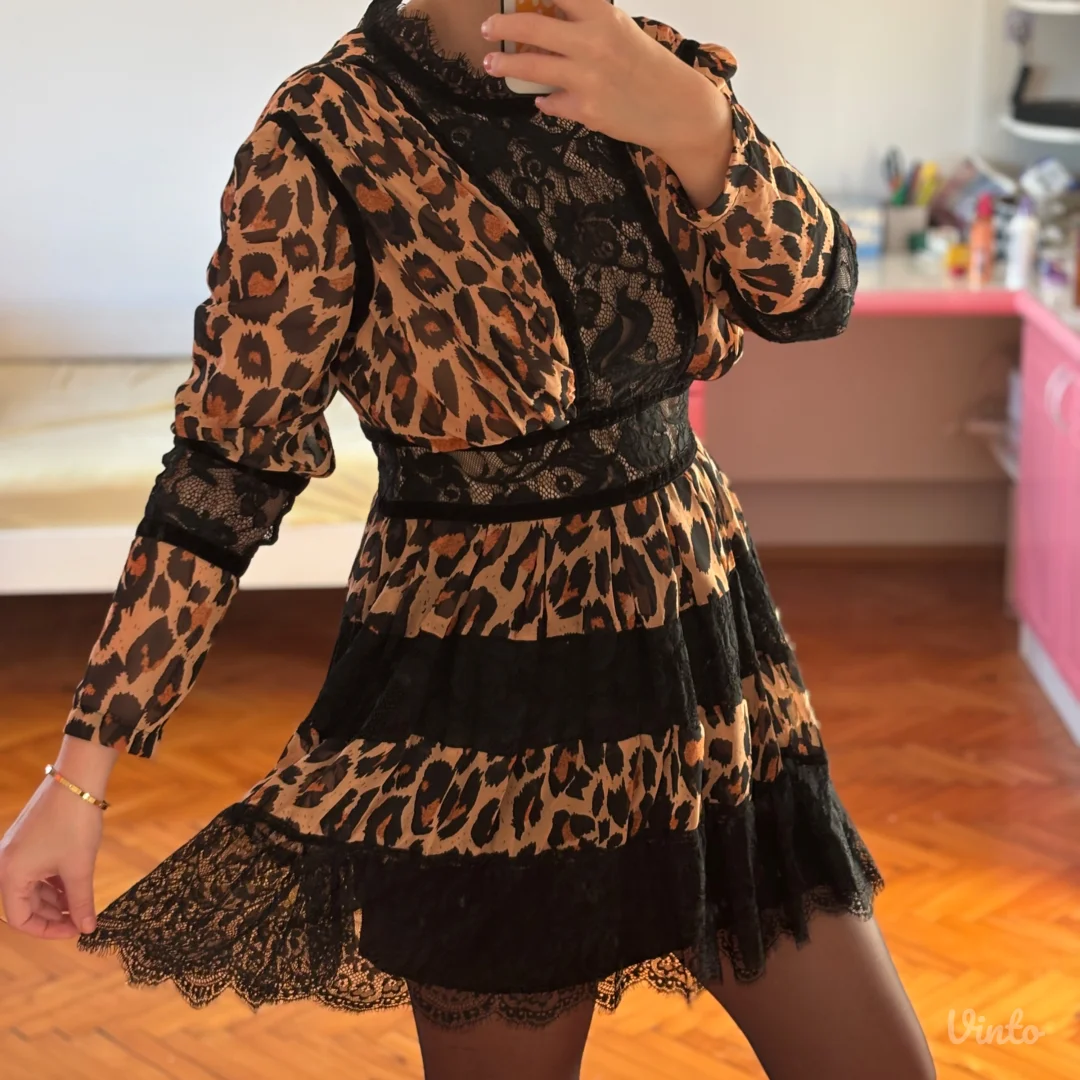 Leopard print haljina