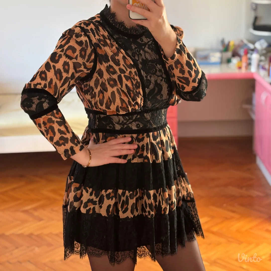 Leopard print haljina