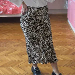 Bershka leopard midi suknja