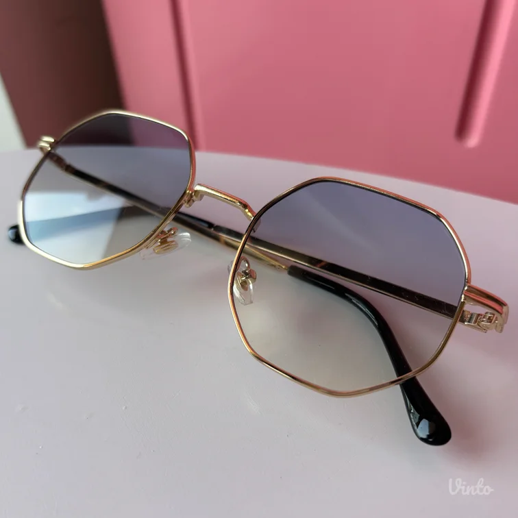 Nove ombre naocare plavo zlatne