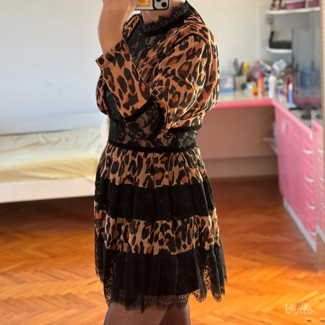 Leopard print haljina