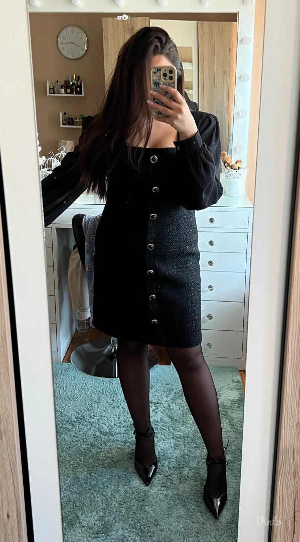 Crna elegantna haljina