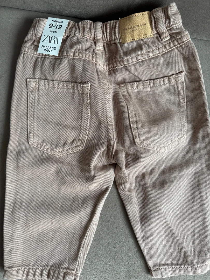 Zara bež/krem pantalonice za bebe *NOVO*