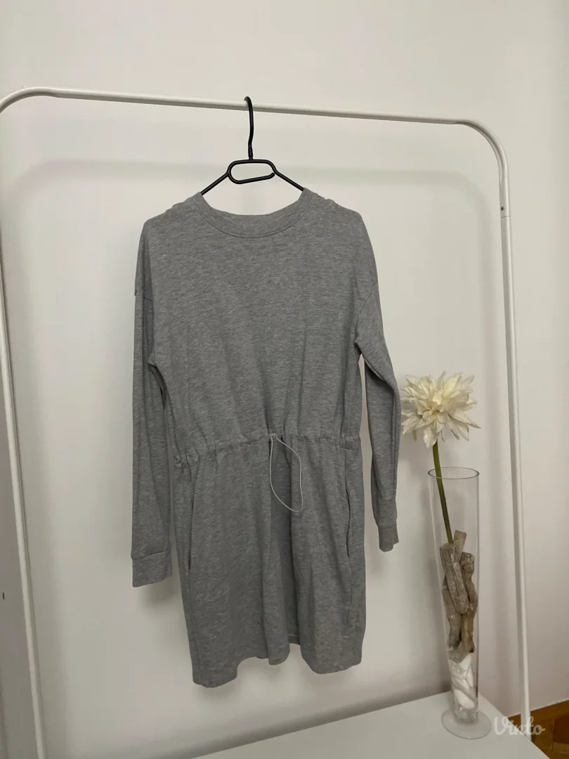 Siva pamucna haljina