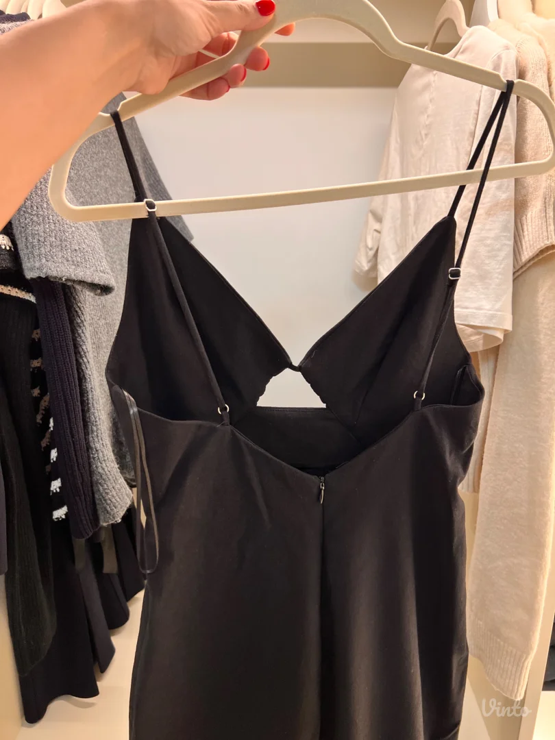 Zara crna duga haljina