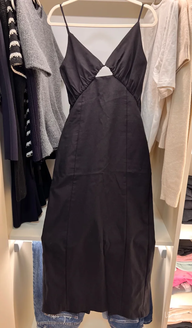 Zara crna duga haljina