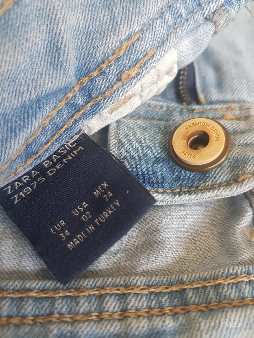 Zara Z1975 Basic Dept, Premium Denim farmerke