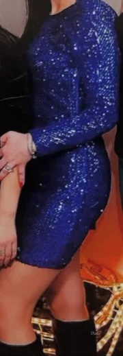 Plava elegantna haljina