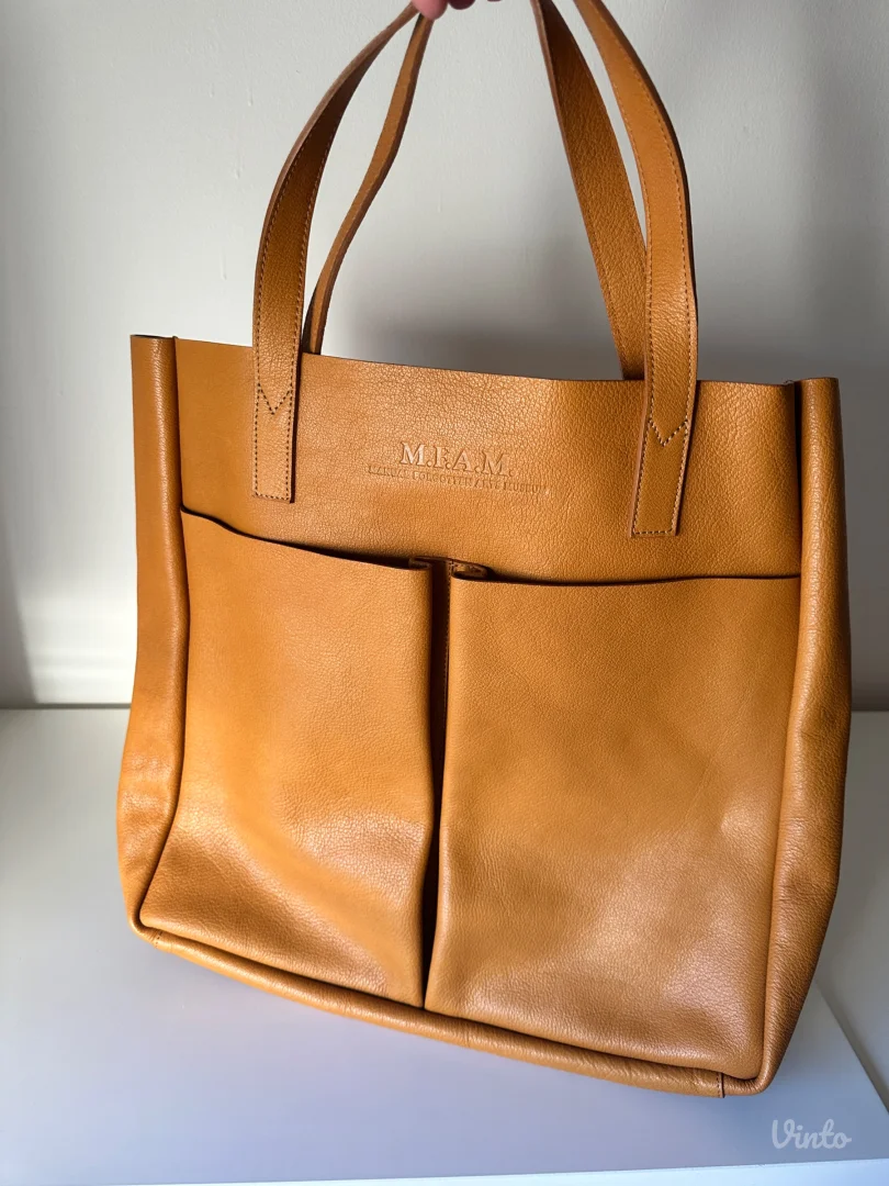 Manual kožna torba – prirodna koža, kao nova