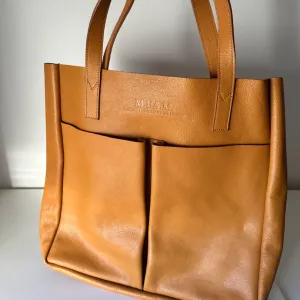 Manual kožna torba – prirodna koža, kao nova